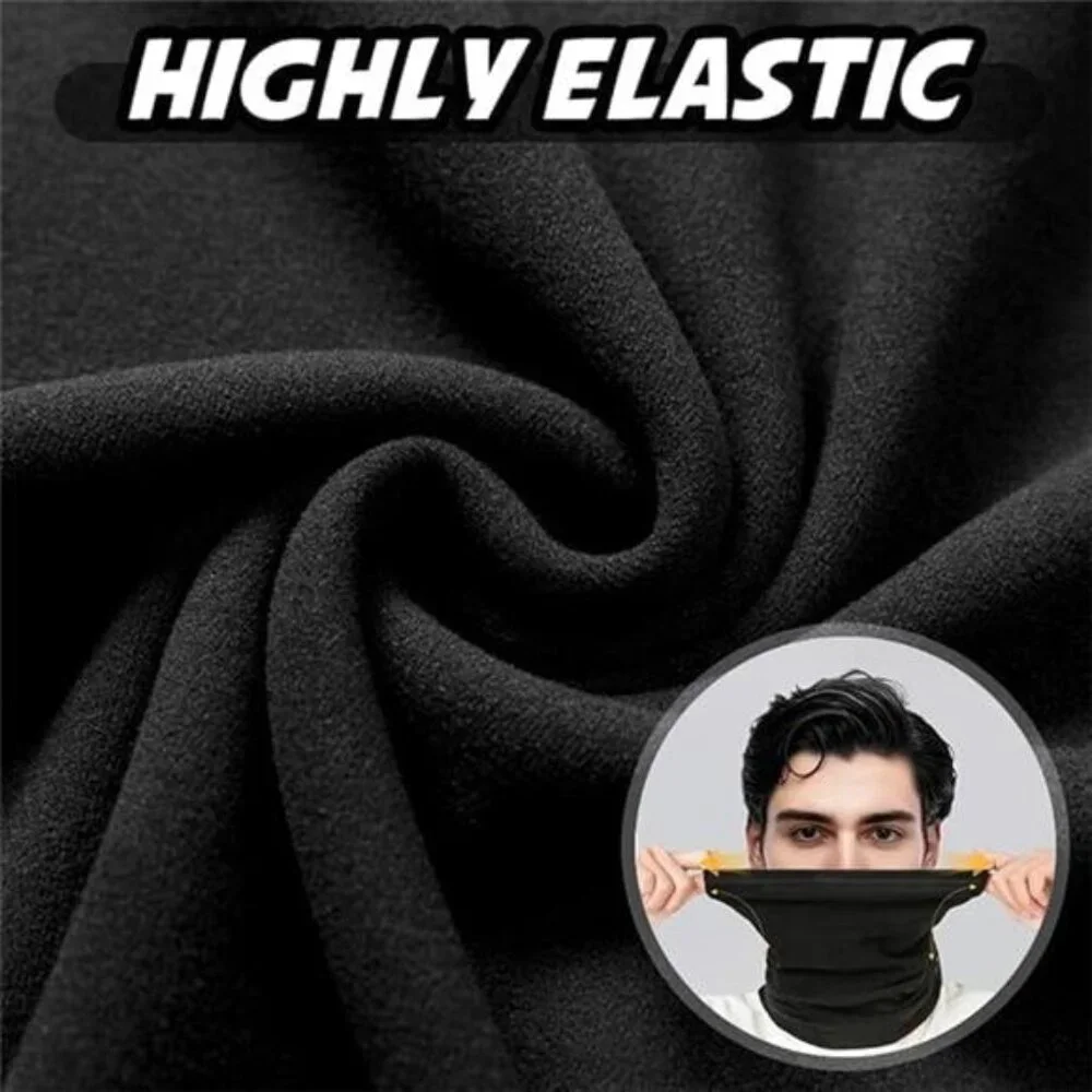 2 Pack Winter Neck Gaiter for Men & Women, Windproof Fleece Face Mask Cover